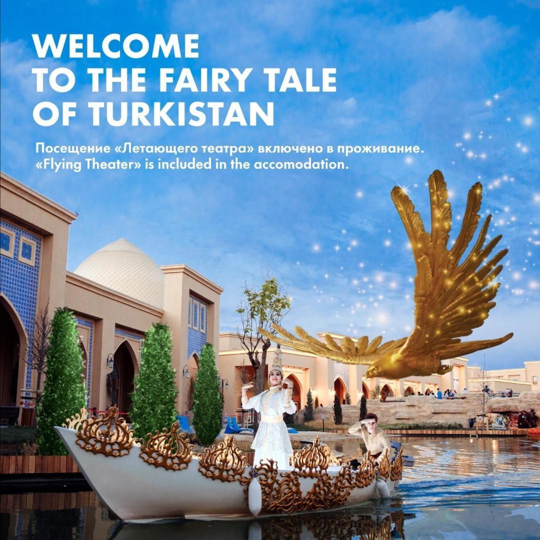 Karavansaray Turkistan Harbour Hotel -Flying Theatre Access Ngoại thất bức ảnh The poster of the project